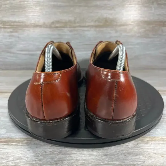 Vintage Allen Edmonds Men’s Park Avenue Brown Leather Oxfords Size 11 AA